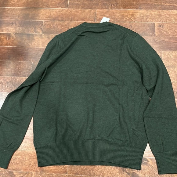Banana republic extra fine merino green V-neck sweater. size Large - Picture 2 of 3